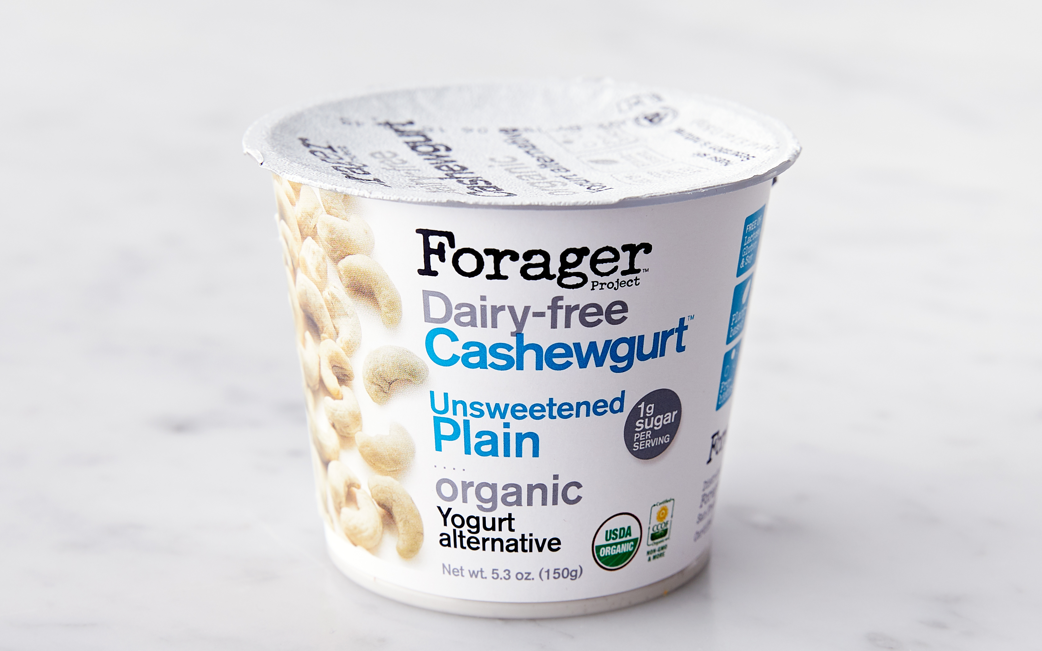 Organic Unsweetened Plain Cashew Yogurt Forager Project SF Bay Good Eggs